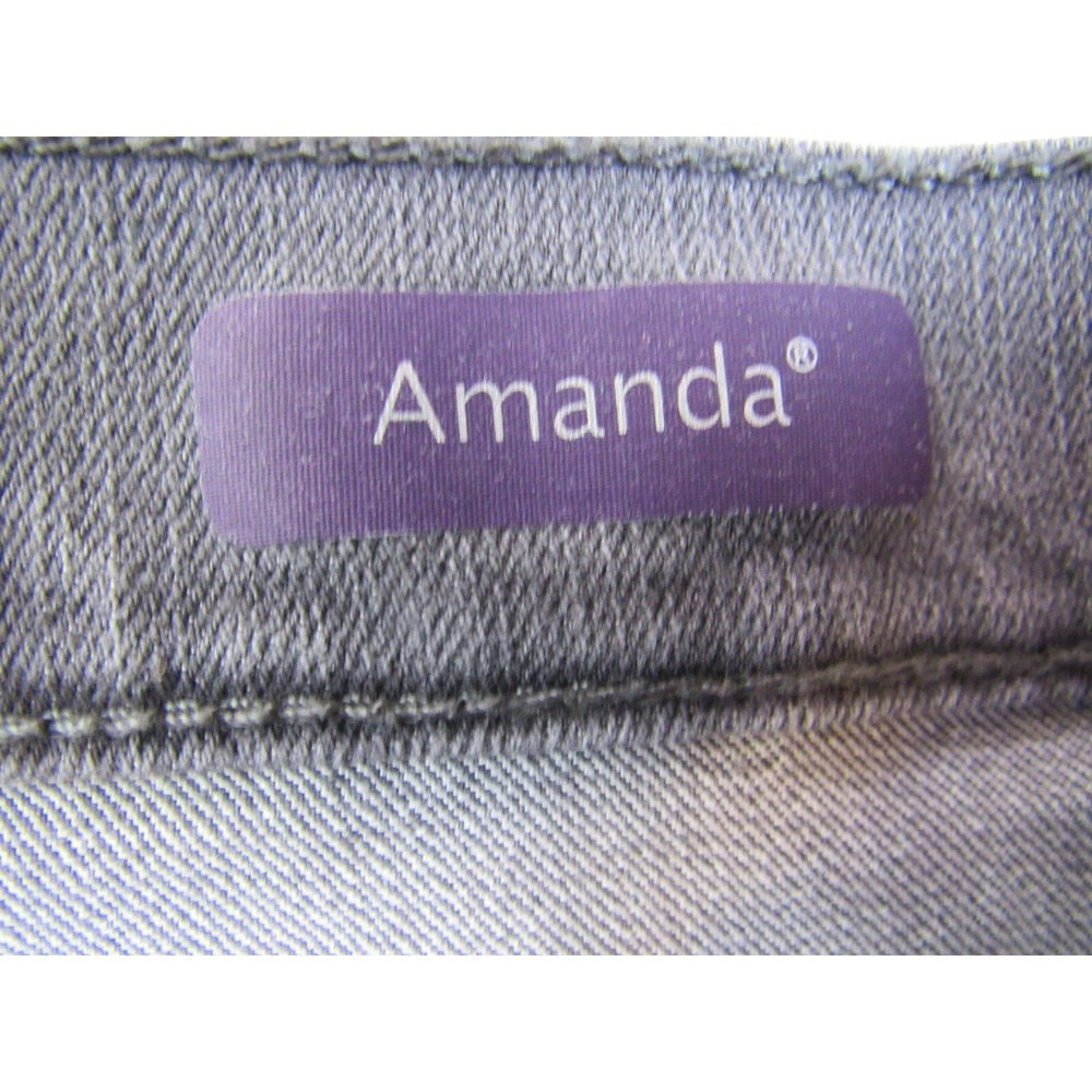 Gloria Vanderbilt Jeans Gray Amanda Straight Women's Size 8 Short - Picture 7 of 8